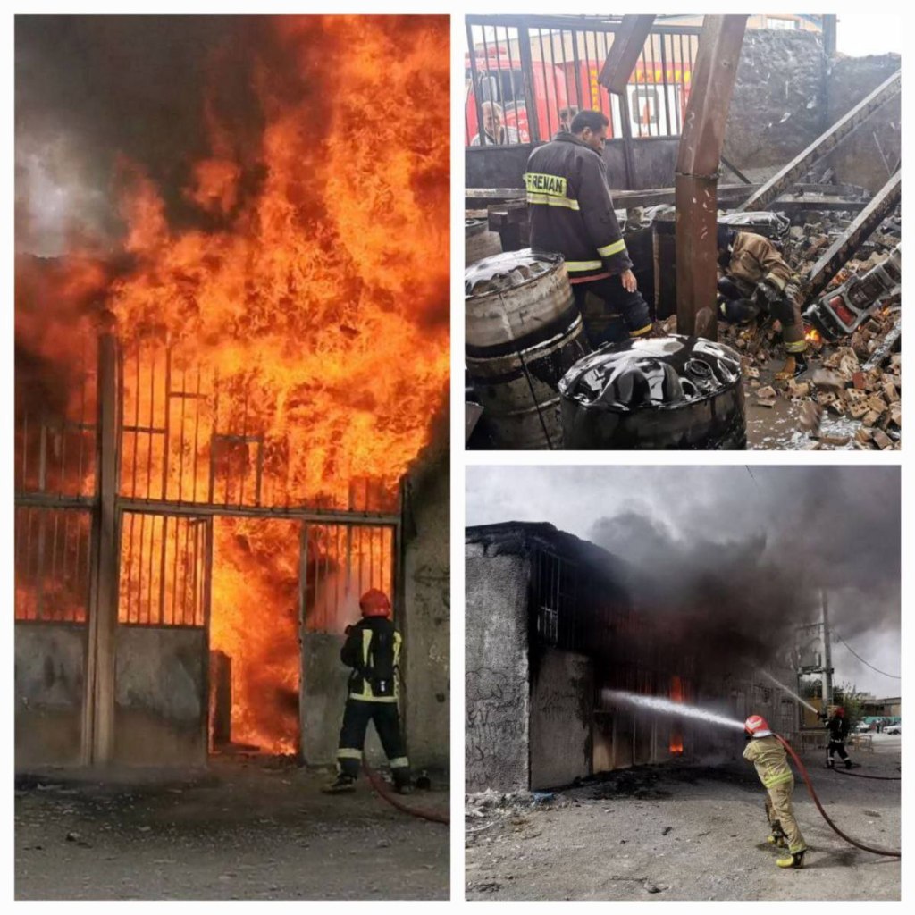 سوختگی دو کارگر و دو آتش‌نشان در یک&nbsp;کارگاه