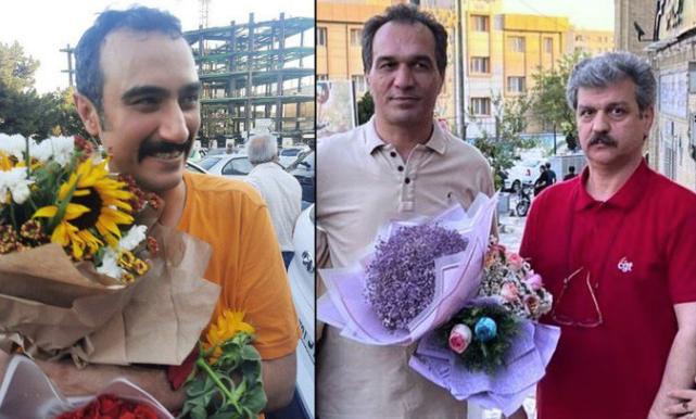 آزادی رضا شهابی، حسن سعیدی و کیوان مهتدی از زندان&nbsp;اوین