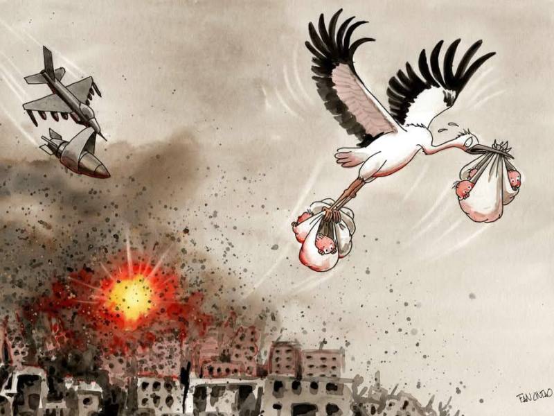 کاریکاتور علیه جنگ، علیه&nbsp;اعدام